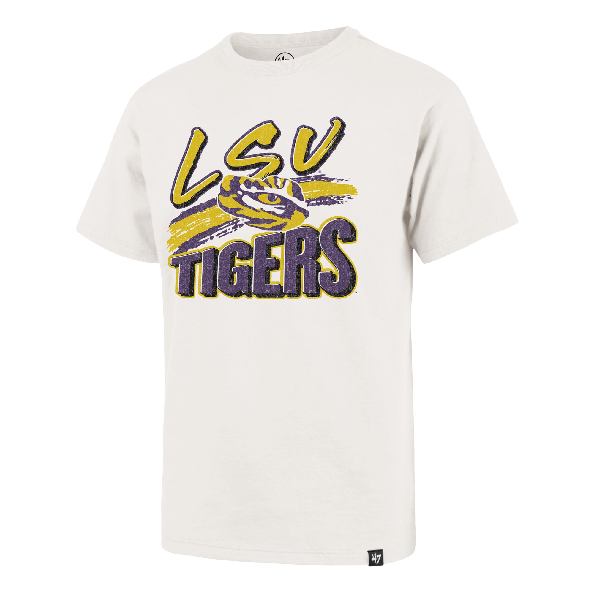 Youth '47 Cream LSU Tigers Dime Time Franklin T-Shirt