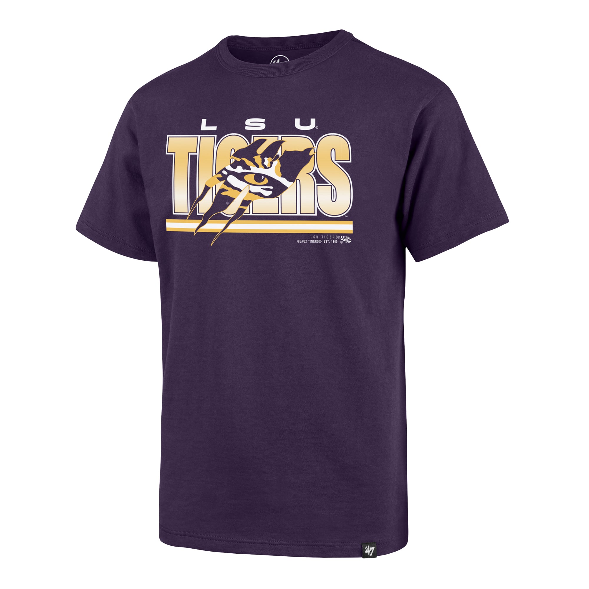Youth '47 Purple LSU Tigers Thunder Rip Franklin T-Shirt