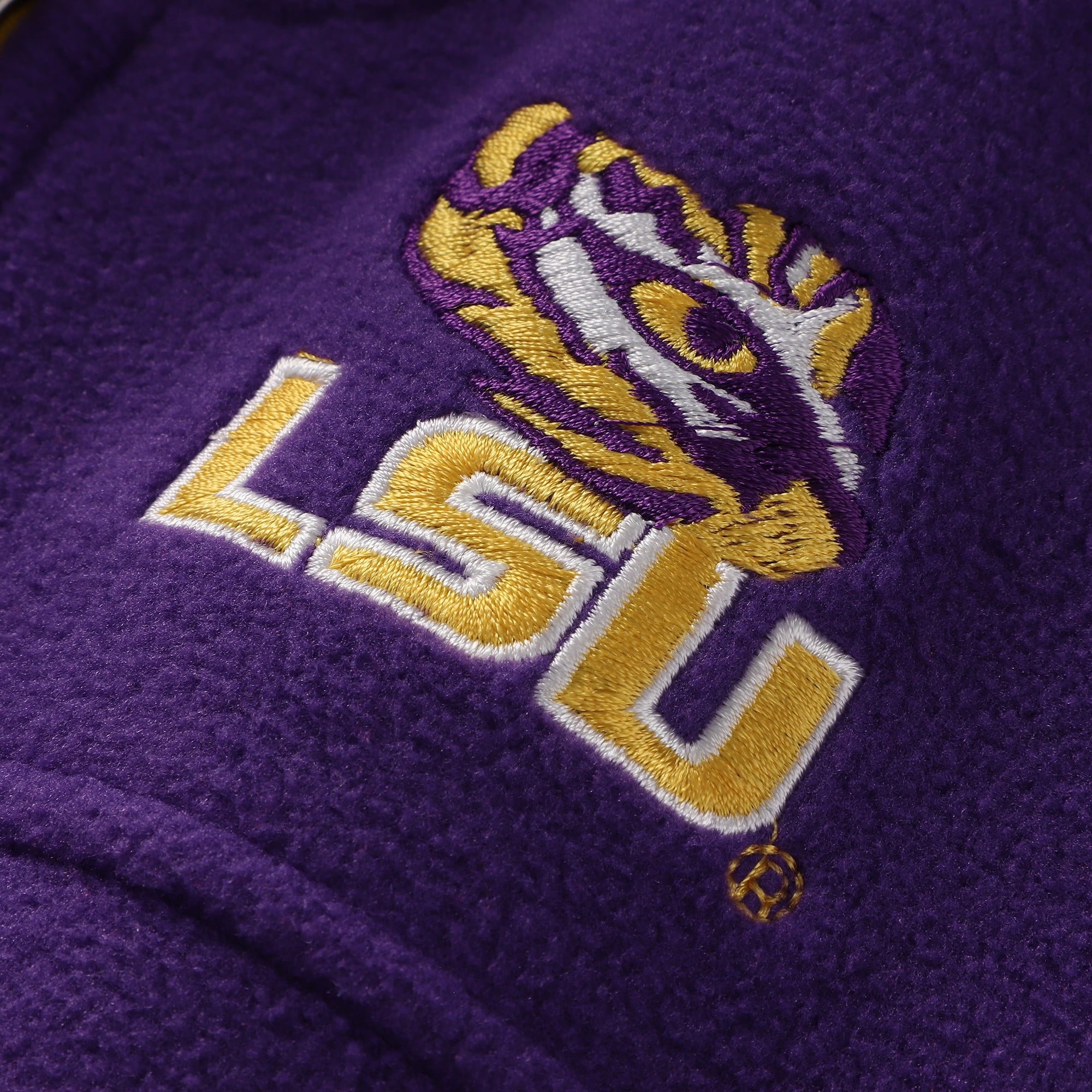 Sweat à capuche zippé en polaire Columbia violette LSU Tigers pour jeunes