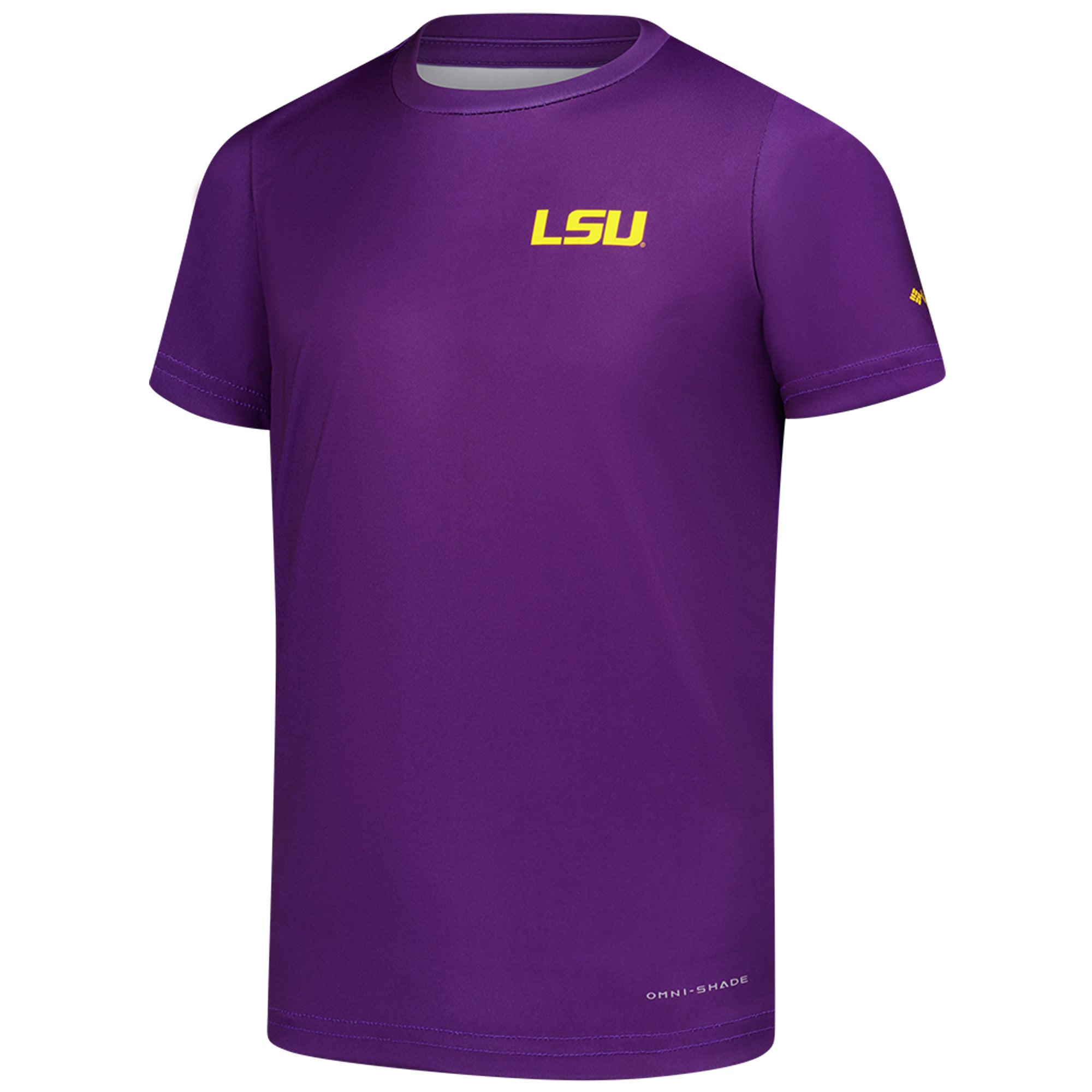 T-shirt Omni-Shade violet pour jeunes Columbia LSU Tigers Terminal Tackle