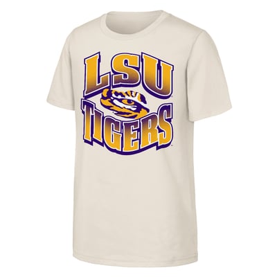 T-shirt universitaire Outerstuff pour jeunes LSU Tigers - Naturel