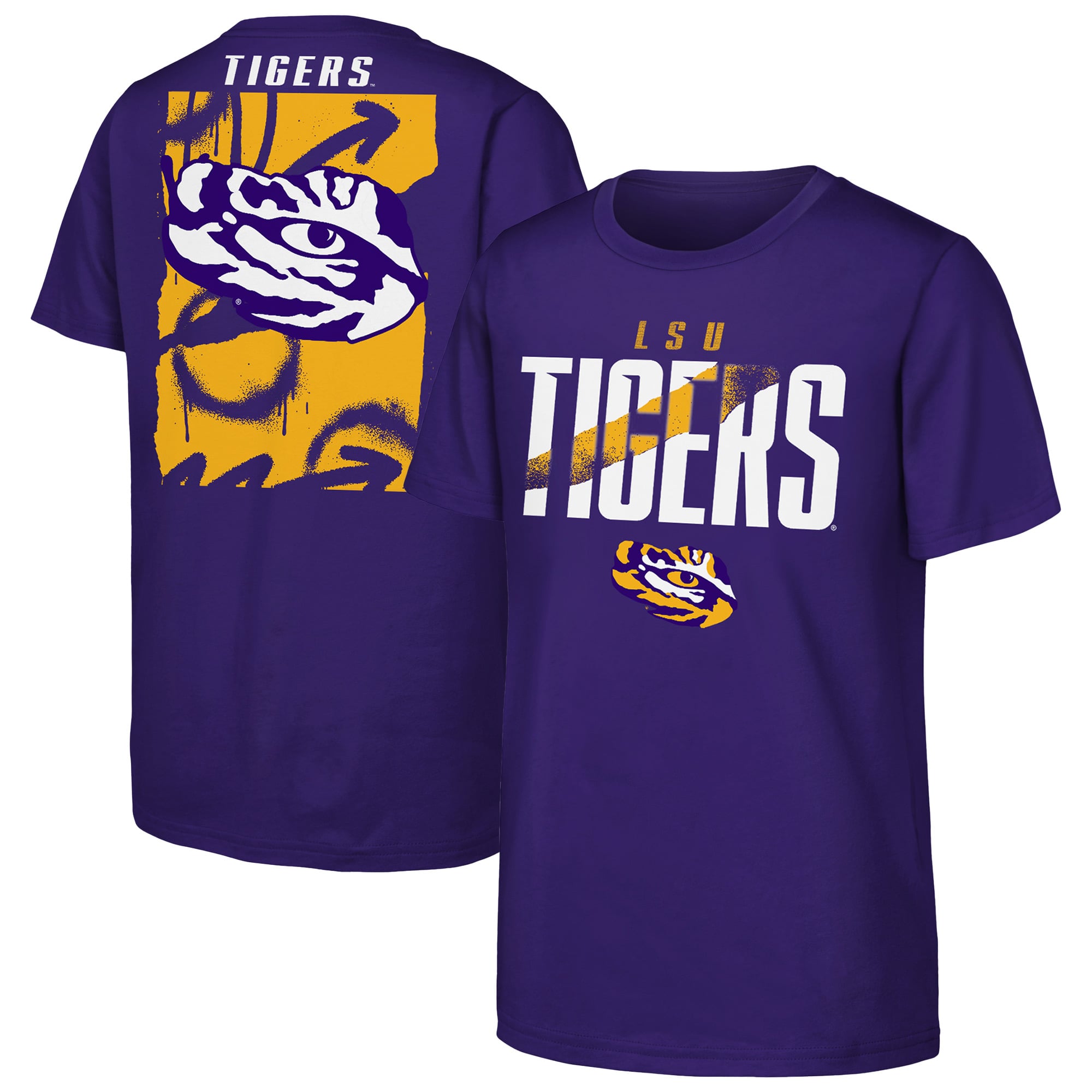 Youth Outerstuff  Purple LSU Tigers Cut Through T-Shirt