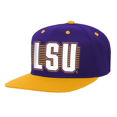 Casquette snapback LSU Tigers Outerstuff Youth Deadstock - Violette