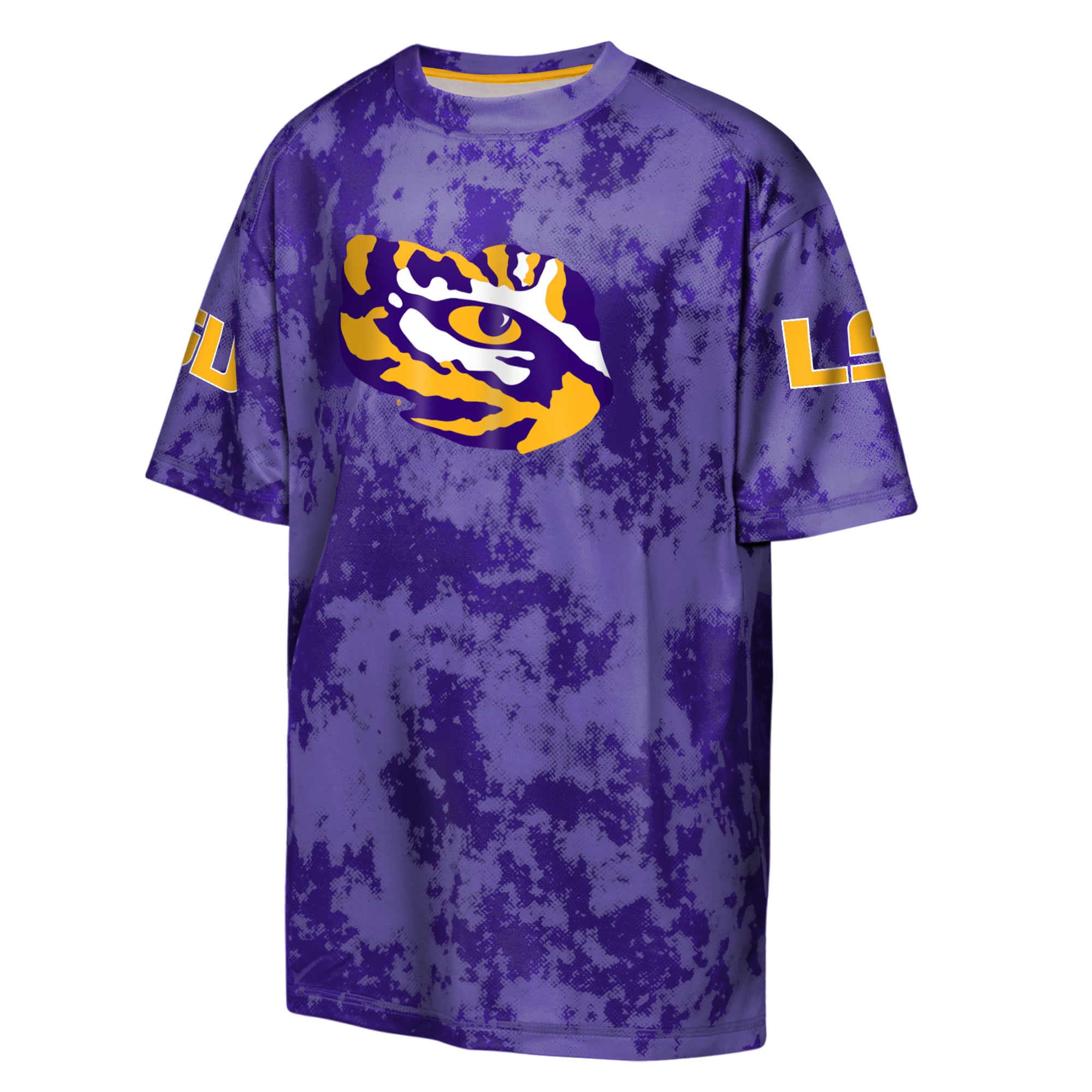 T-shirt sublimé Outerstuff violet pour jeunes, motif hors-jeu des LSU Tigers