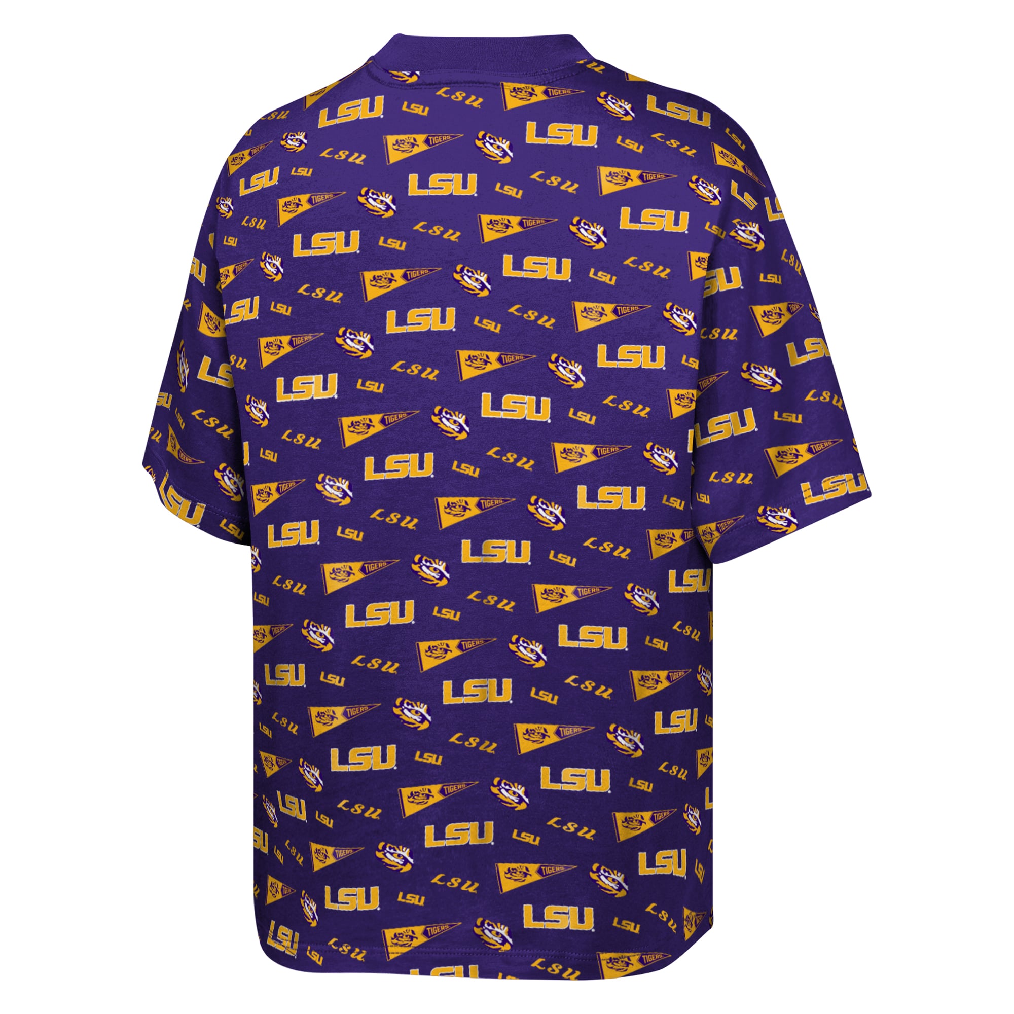 Youth Outerstuff Purple LSU Tigers Scramble All Over Print T-Shirt