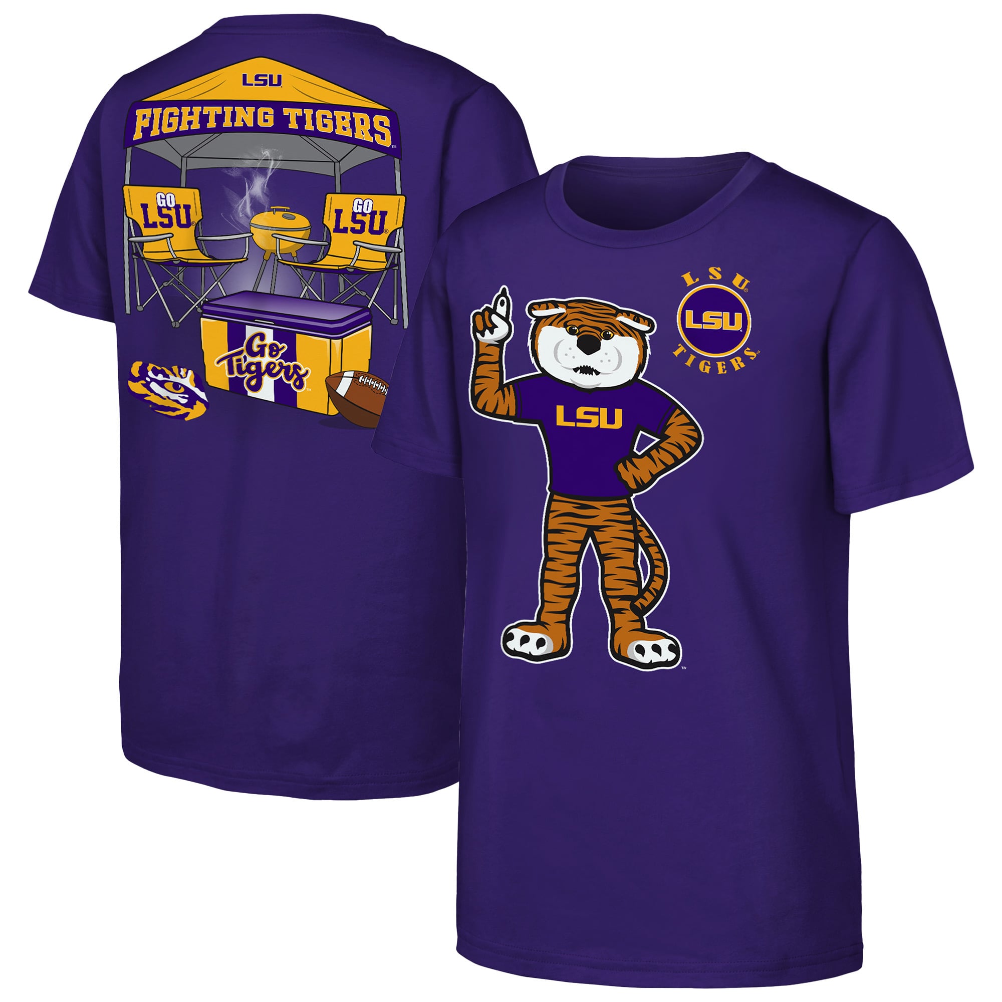 Youth Outerstuff  Purple LSU Tigers Tailgater Hometown T-Shirt