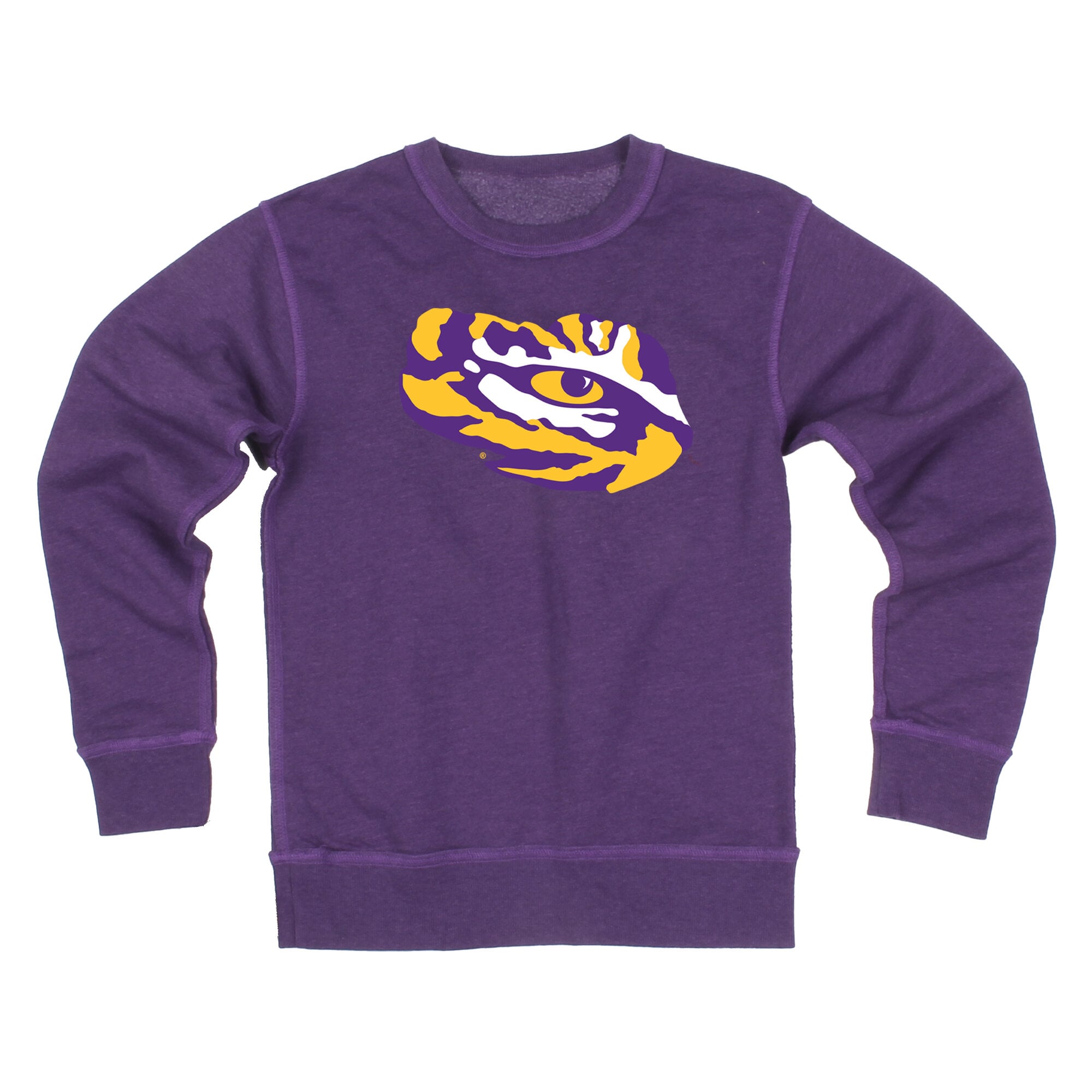 Youth Wes & Willy  Purple LSU Tigers Reversible Sweatshirt