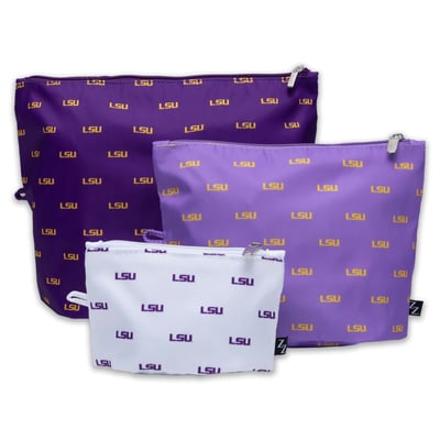 LSU Tigers ZooZatz 3-Pack Pouch Set