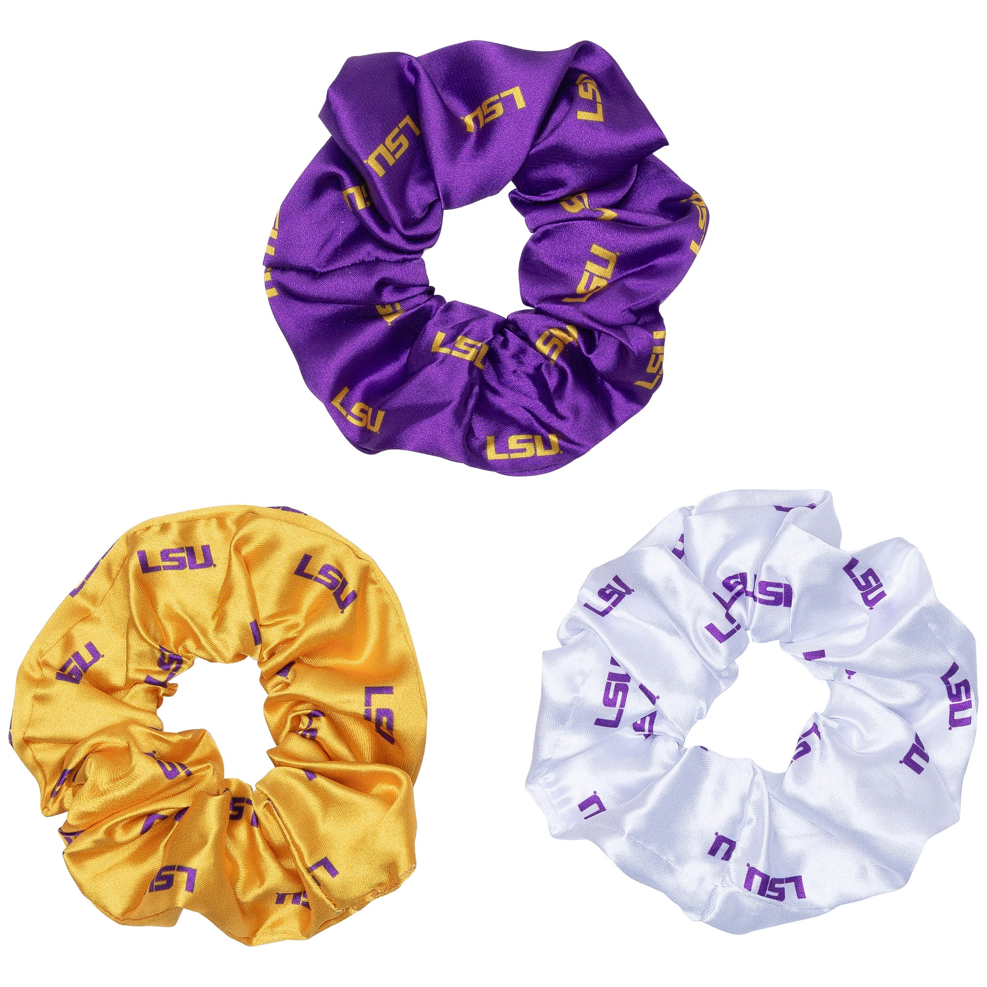 Ensemble de trois chouchous de luxe ZooZatz LSU Tigers
