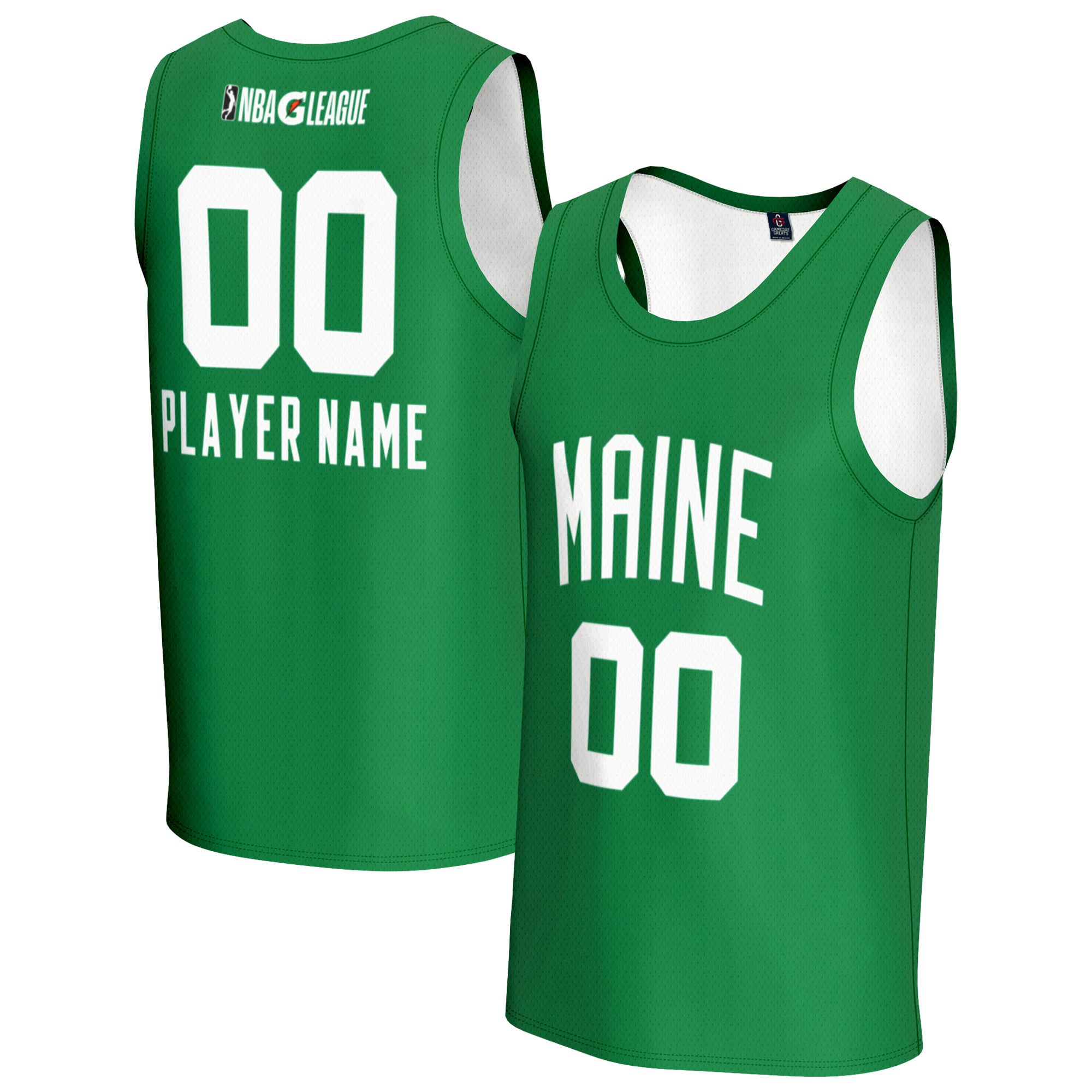 Youth GameDay Greats Kelly Green Maine Celtics Customized G-League 