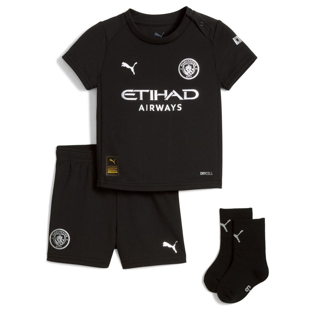 Manchester City PUMA Away Babykit 2025-26 with Haaland 9 printing