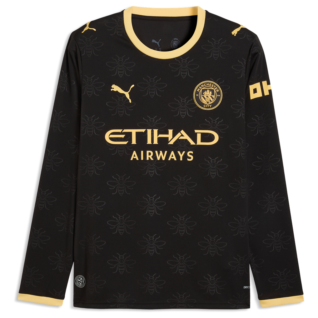 Manchester City Puma Away Shirt 2026-27 - Long Sleeve with Haaland 9 printing