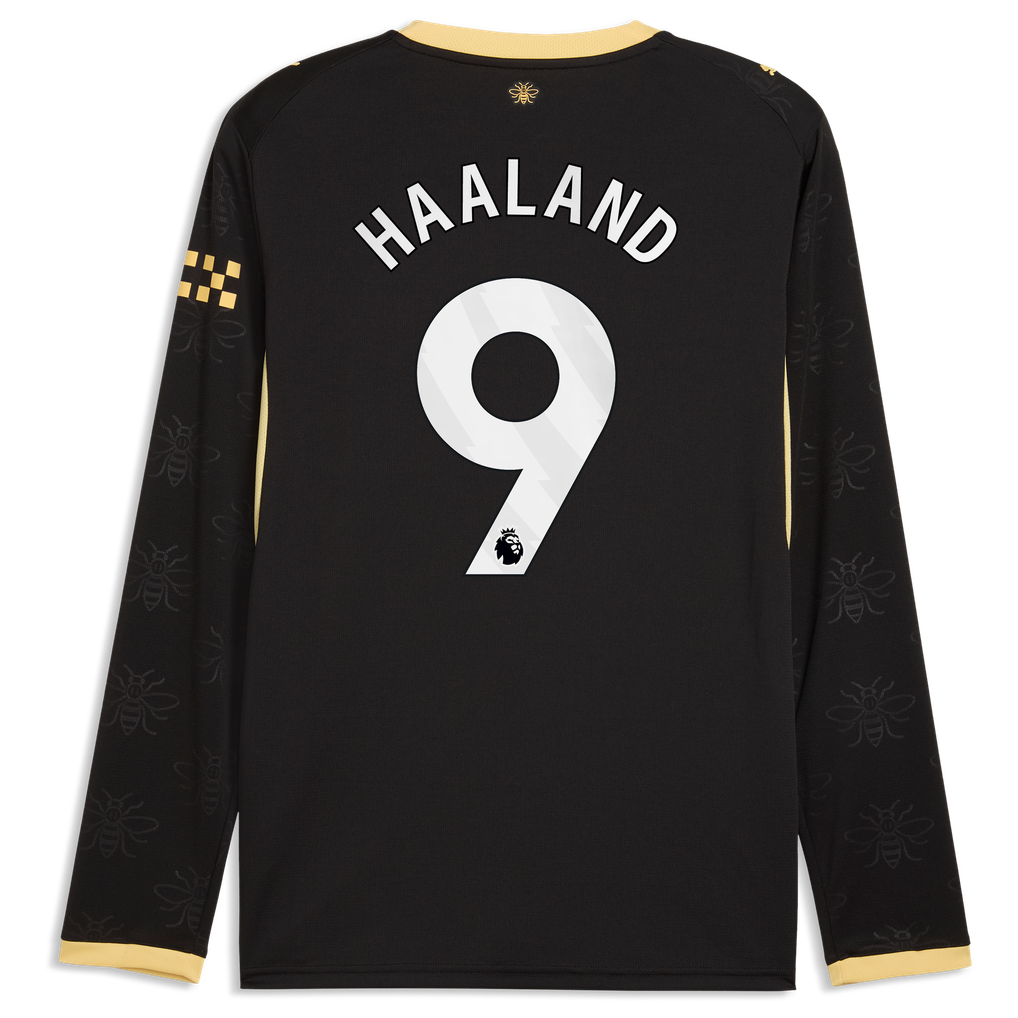 Manchester City Puma Away Shirt 2026-27 - Long Sleeve with Haaland 9 printing