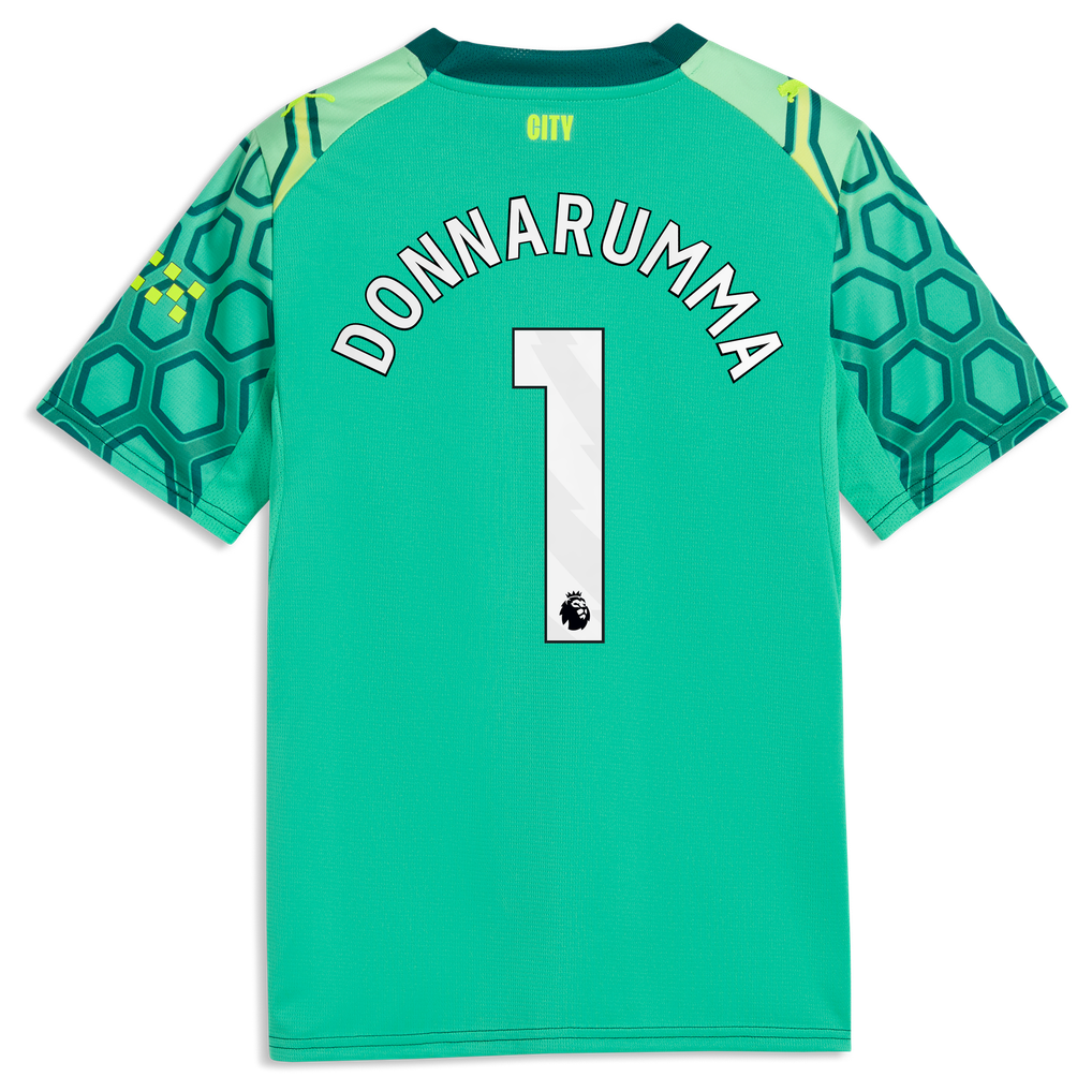 Manchester City PUMA Goalkeeper Shirt 2026 27 Kids With Donnarumma 1 Manchester City PUMA Goalkeeper Shirt 2026 27 Kids With Donnarumma 1