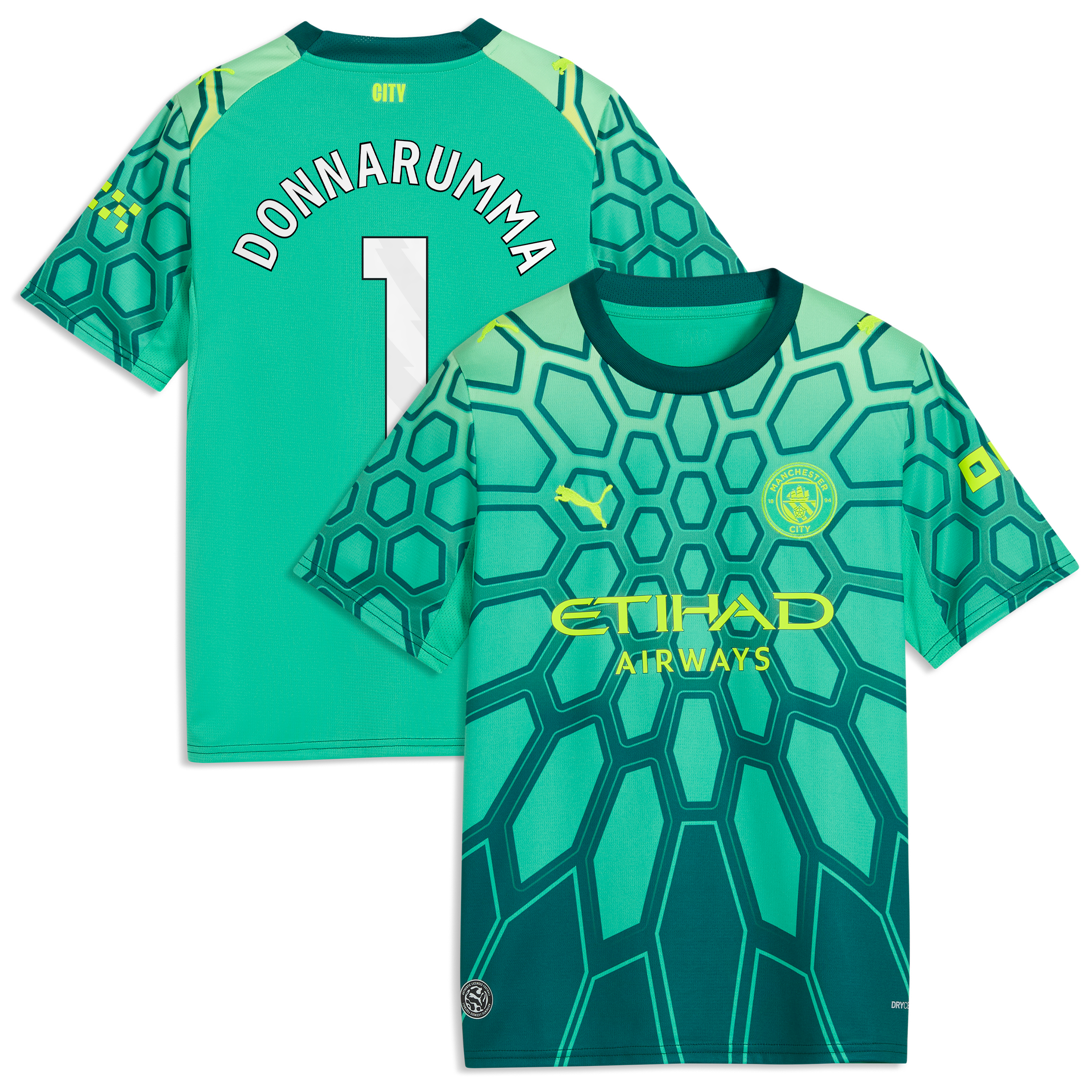 Manchester City PUMA Goalkeeper Shirt 2026 27 Kids With Donnarumma 1 Manchester City PUMA Goalkeeper Shirt 2026 27 Kids With Donnarumma 1