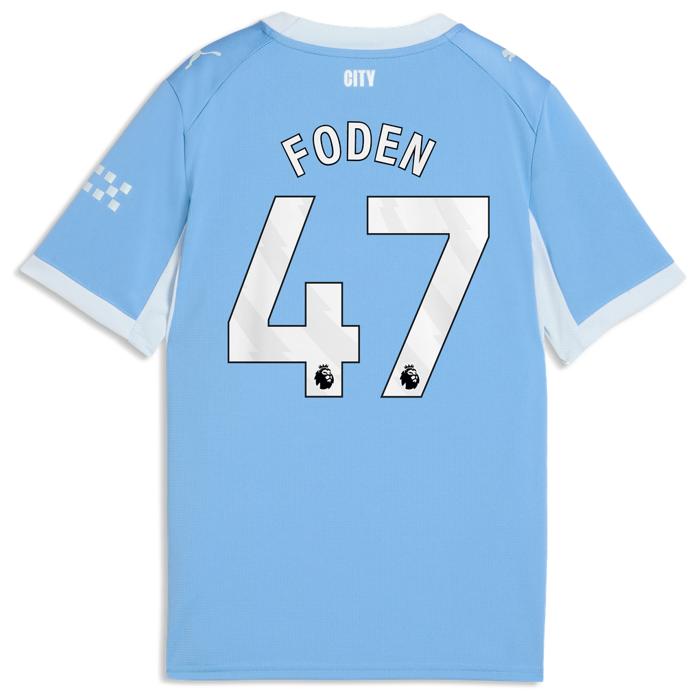 Manchester City PUMA Home Shirt 2026-27 - Kids with Foden 47 printing