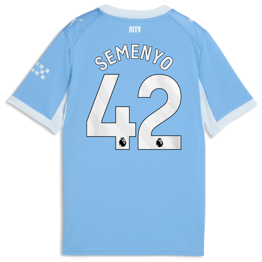Manchester City PUMA Home Shirt 2026-27 - Kids with Semenyo 42 printing