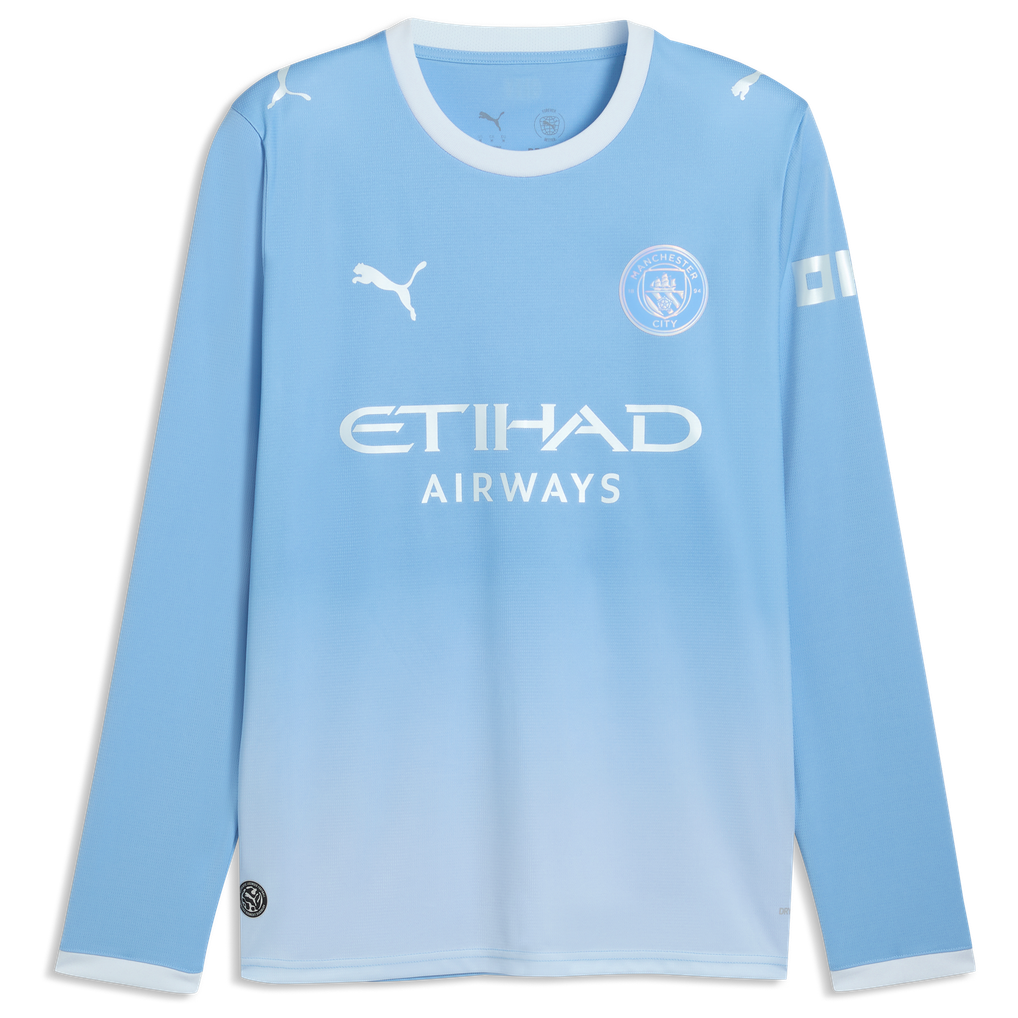 Manchester City PUMA Home Shirt 2026-27 - Long Sleeve with Haaland 9 printing