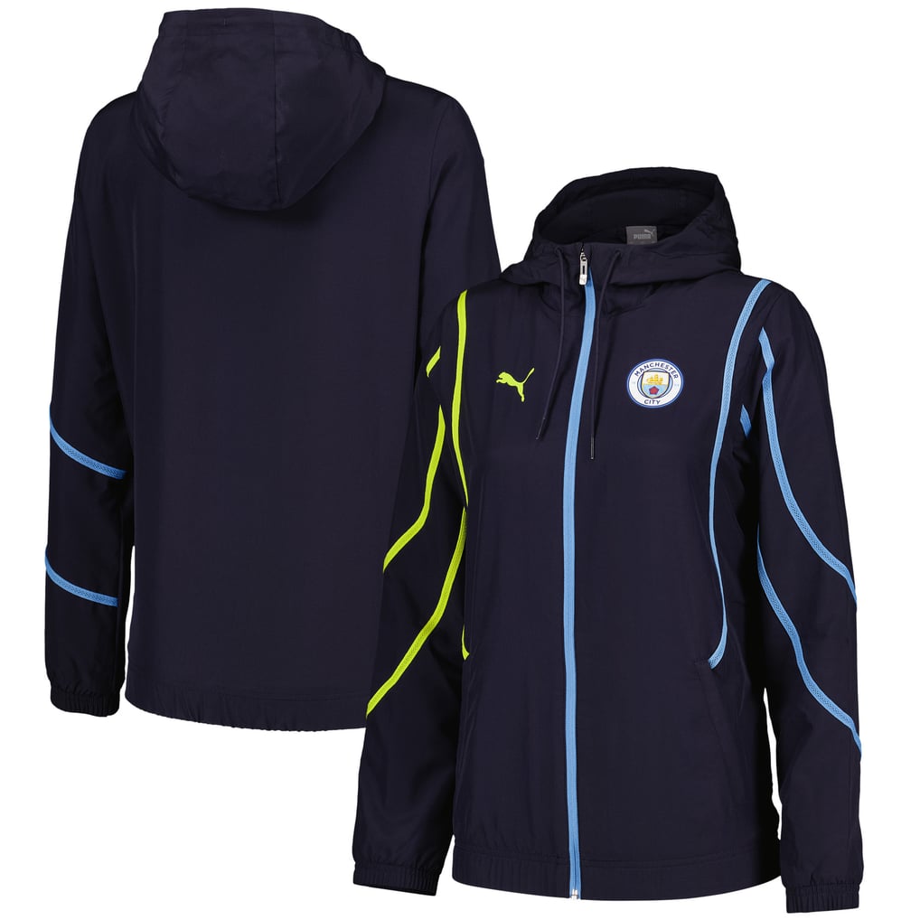 マンチェスター シティ PUMA プレマッチ ジャケット - ネイビー 