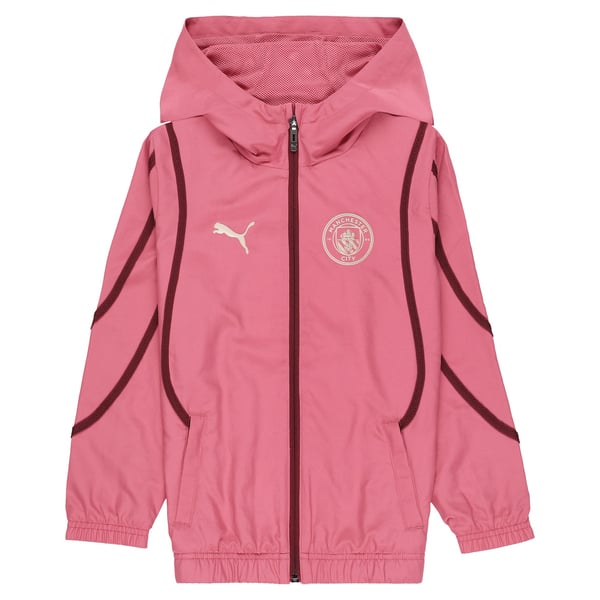 マンチェスター シティ PUMA プレマッチ ジャケット - ピンク - キッズ