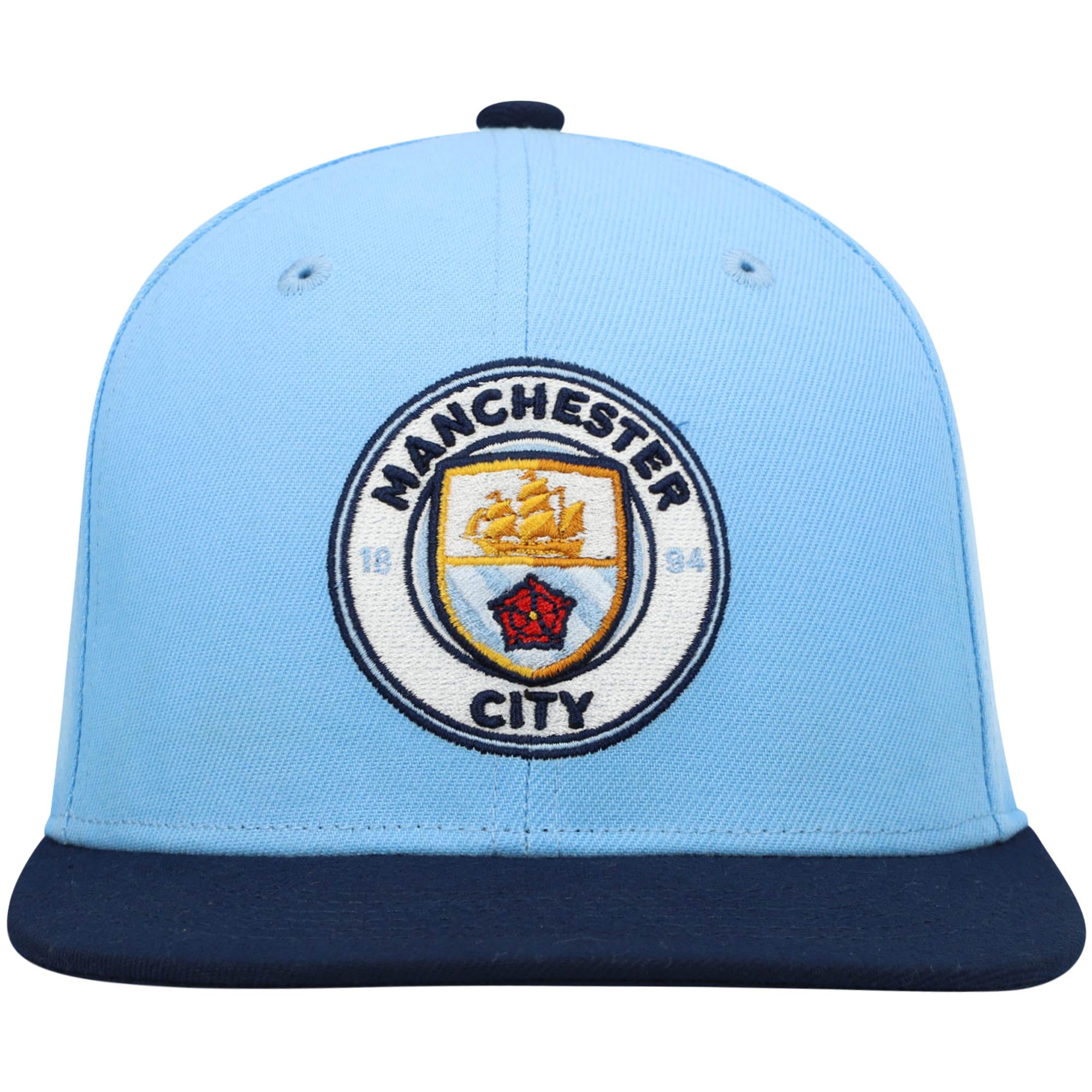 Men's Fi Collection Sky Blue/Navy Manchester City Team Snapback Hat