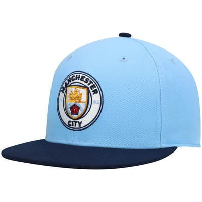 Manchester City Fi Collection Team Snapback Hat - Sky Blue/Navy