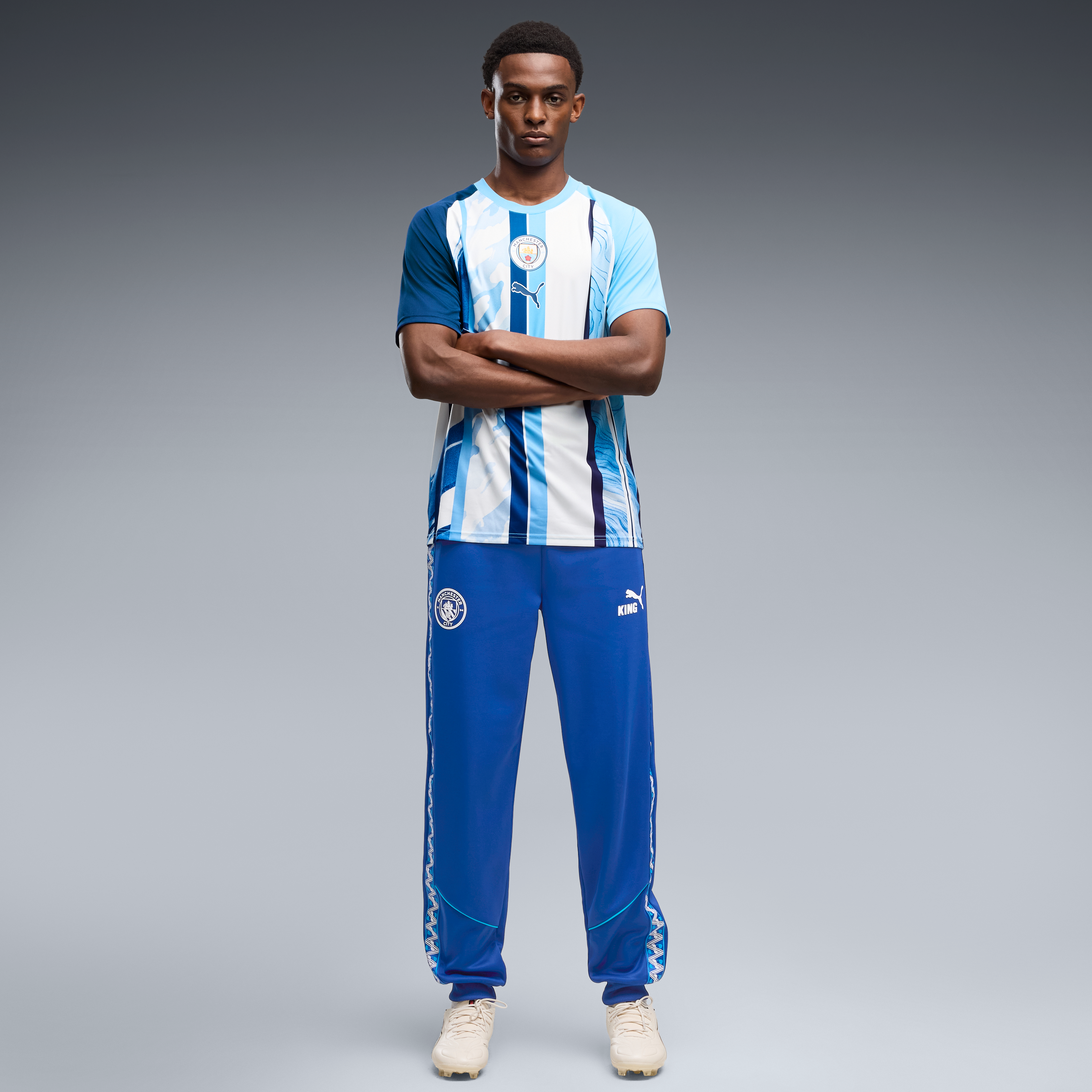 Men's Puma  Blue Manchester City 2026/27 Pre-Match Top