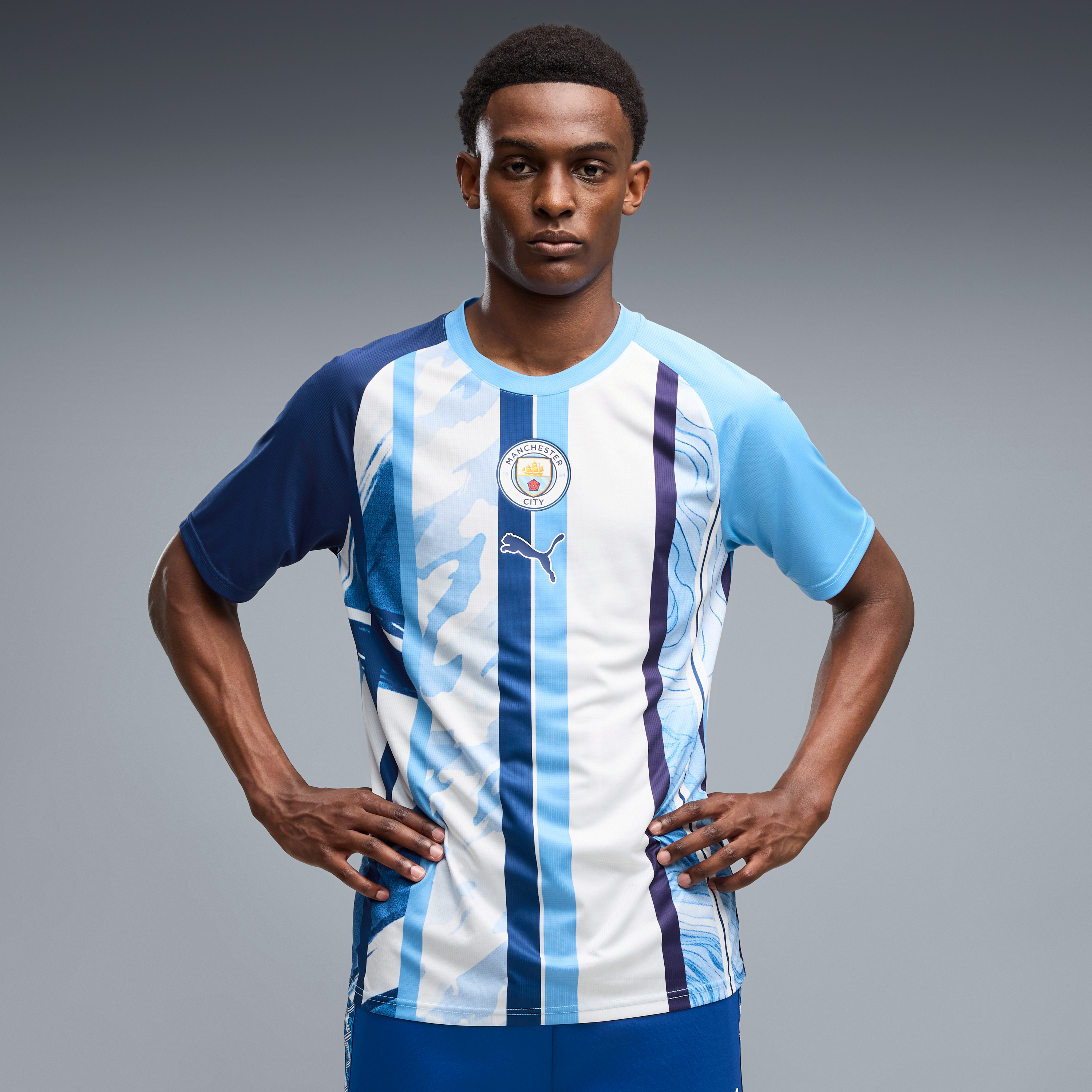 Men's Puma  Blue Manchester City 2026/27 Pre-Match Top