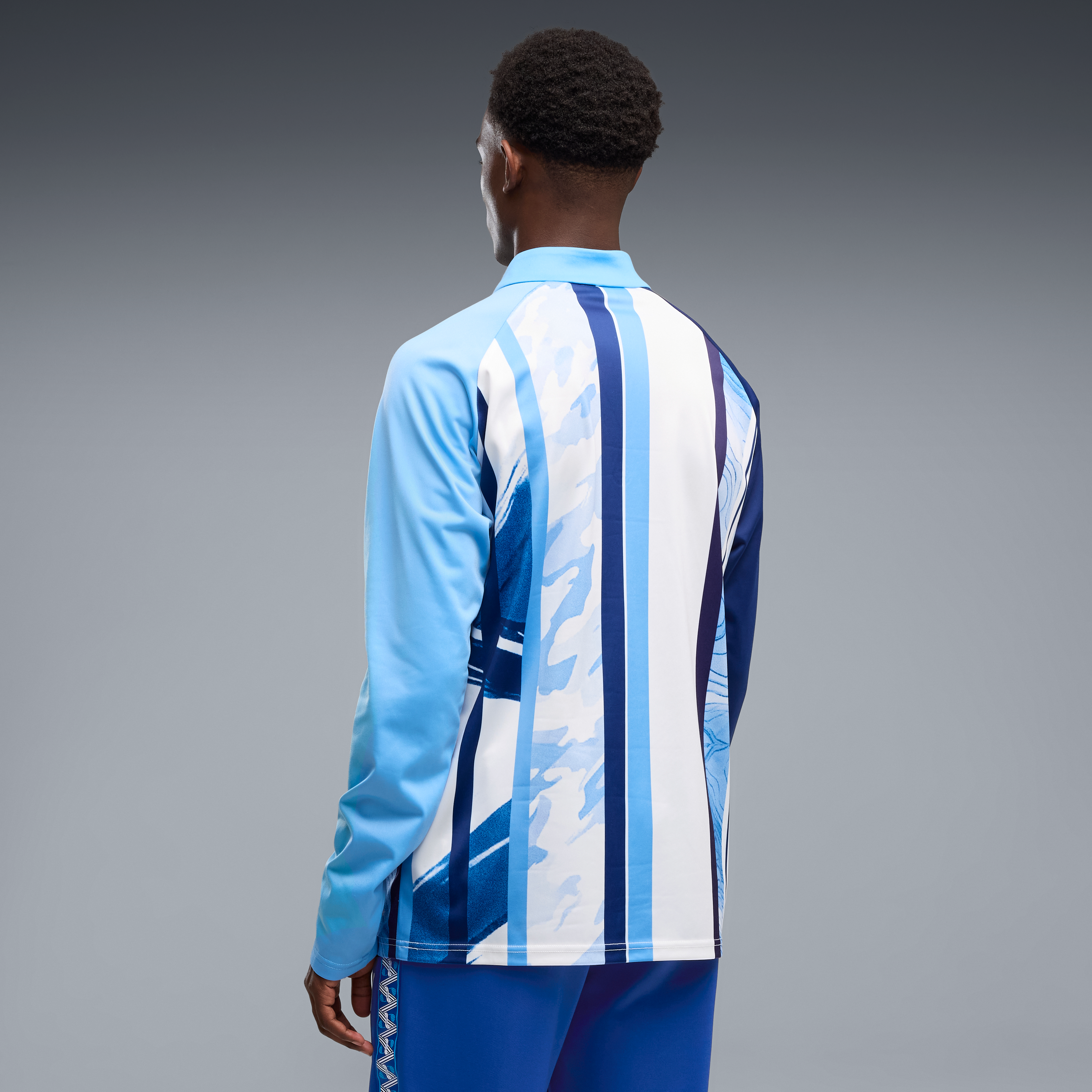 Men's Puma  Blue Manchester City 2026/27 Quarter-Zip Warm Up Top