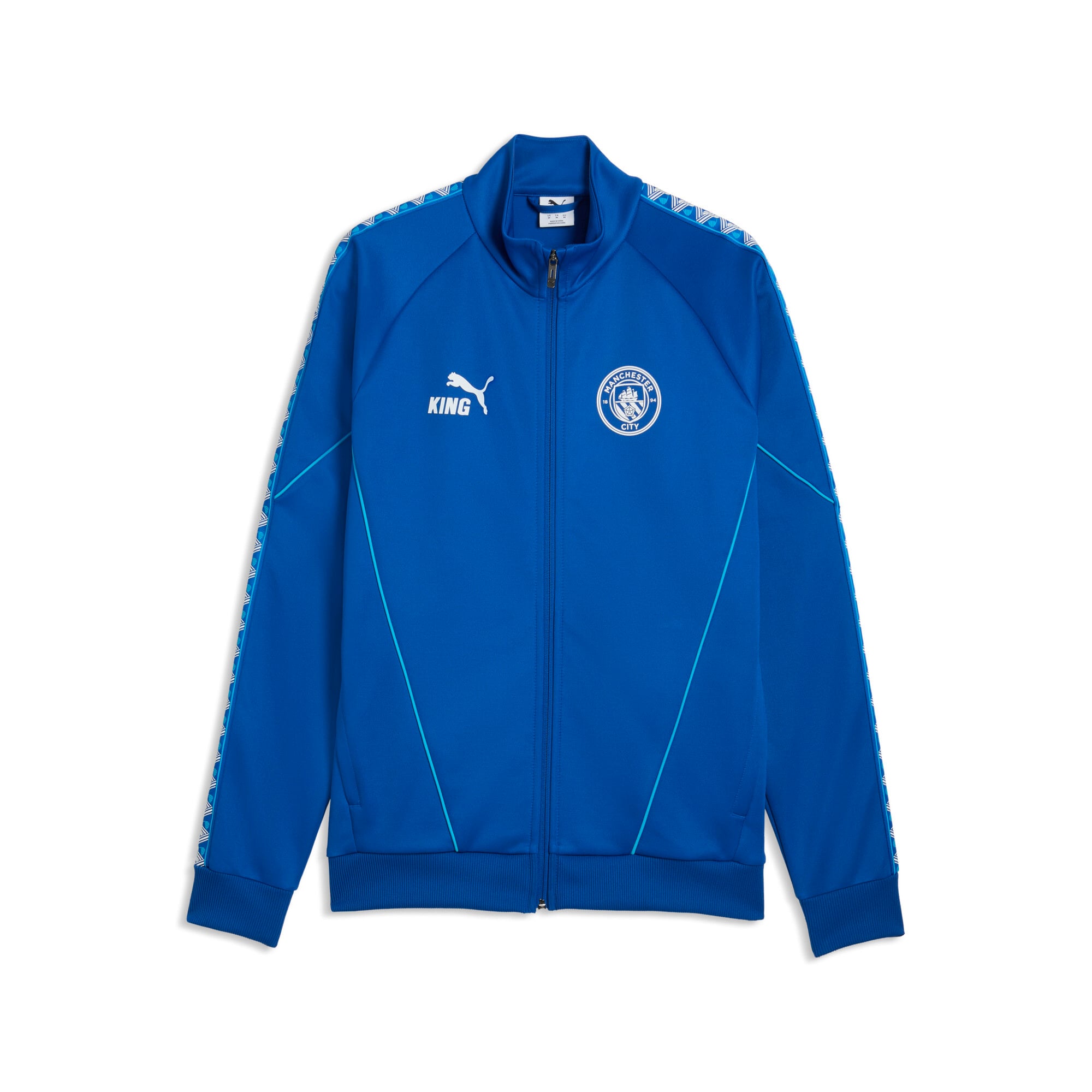 Men's Puma  Blue Manchester City King Anthem dryCELL Full-Zip Jacket