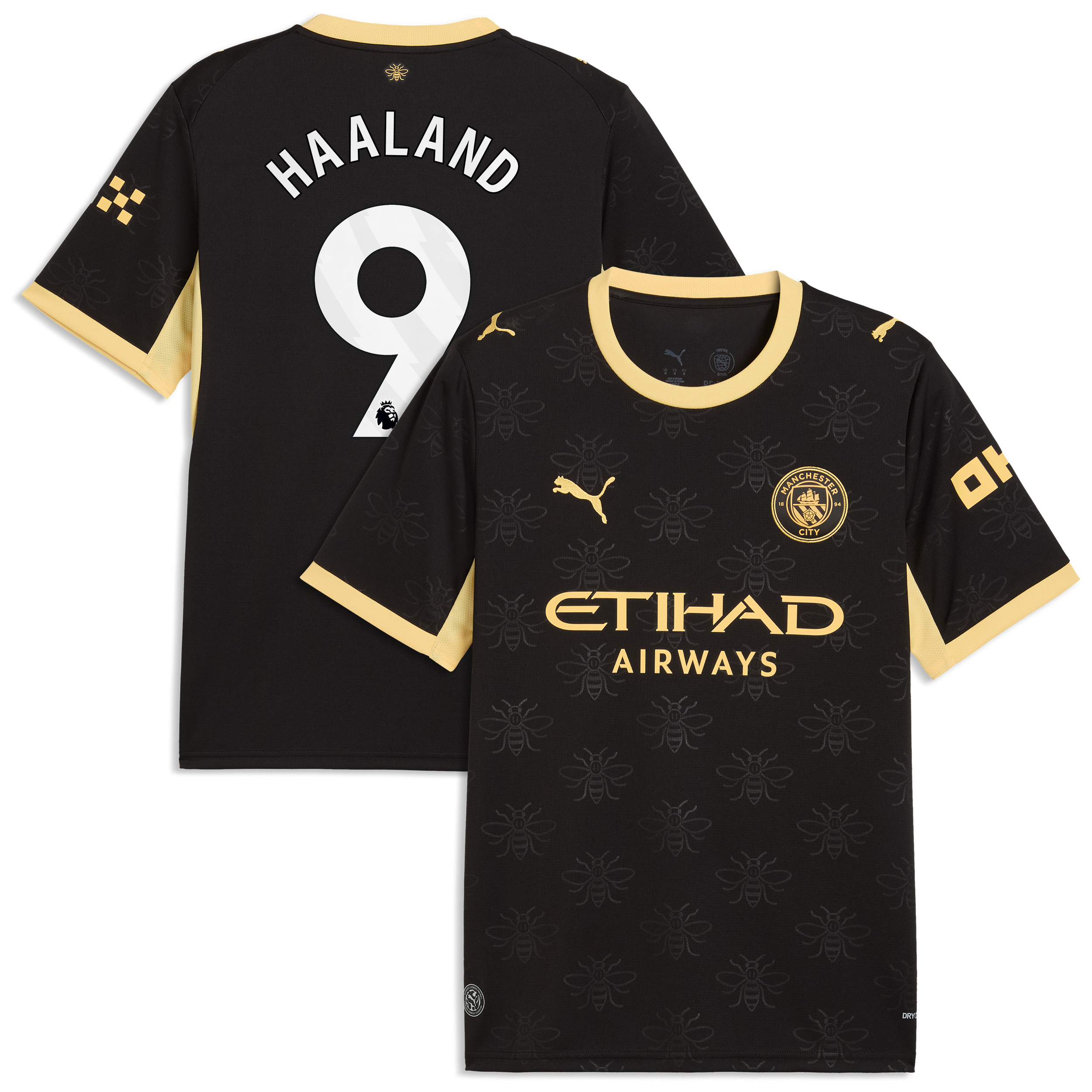 Maillot réplique domicile Puma Erling Haaland bleu clair Manchester City 2026/27 pour homme