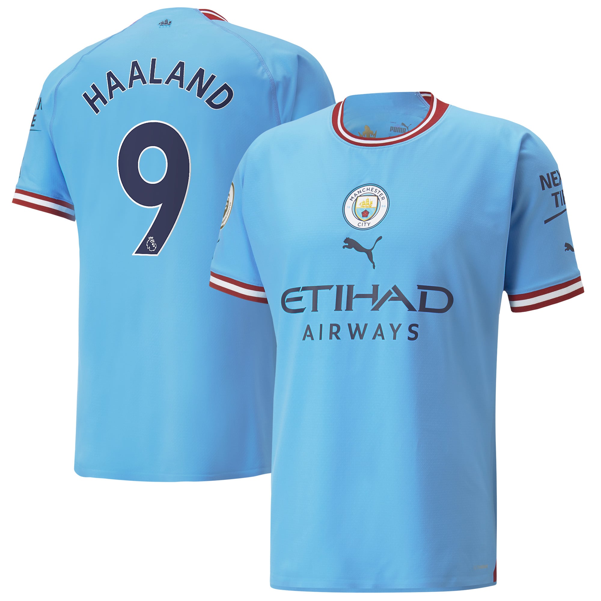 Erling Haaland Manchester City Puma 2022/23 Home Authentic Player