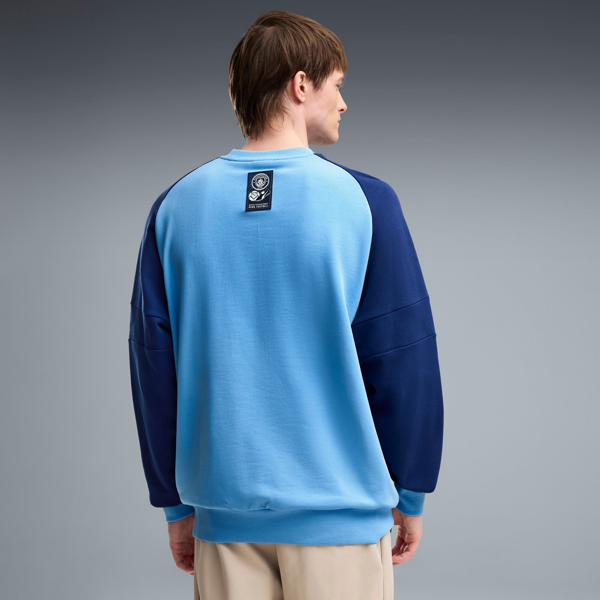 Men's Puma  Navy/Sky Blue Manchester City ftblCulture Relaxed Sweatshirt