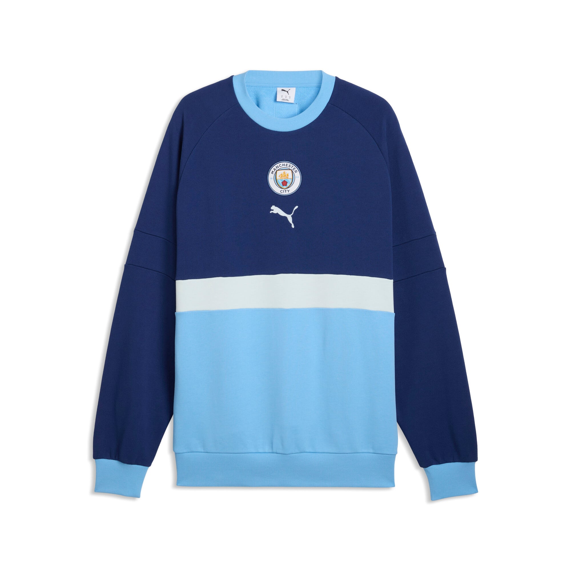 Men's Puma  Navy/Sky Blue Manchester City ftblCulture Relaxed Sweatshirt