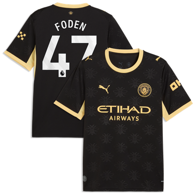 Maillot réplique extérieur noir de Phil Foden (Manchester City, Puma, saison 2026/27)