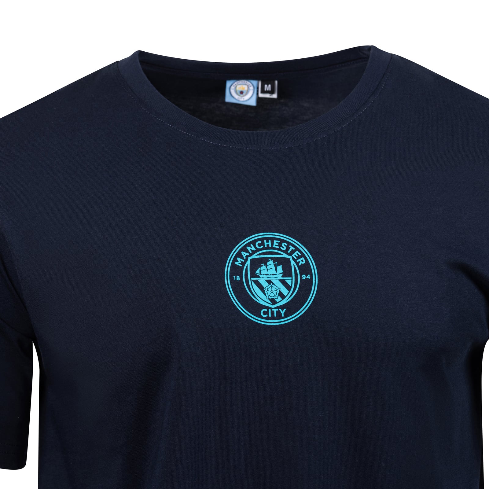T-shirt décontracté Manchester City Landmark, design sport suédois, marine
