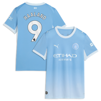 Maillot domicile réplique Puma féminin 2026/27 de Manchester City (Erling Haaland) - Bleu clair