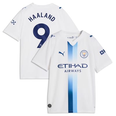 Maillot réplique Puma Youth 2026/27 Third d'Erling Haaland, Manchester City - Blanc