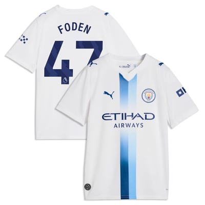 Maillot réplique Puma Youth Third Phil Foden Manchester City 2026/27 - Blanc
