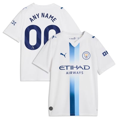  Manchester City Puma Youth 2026/27 Third Replica Custom Jersey - White
