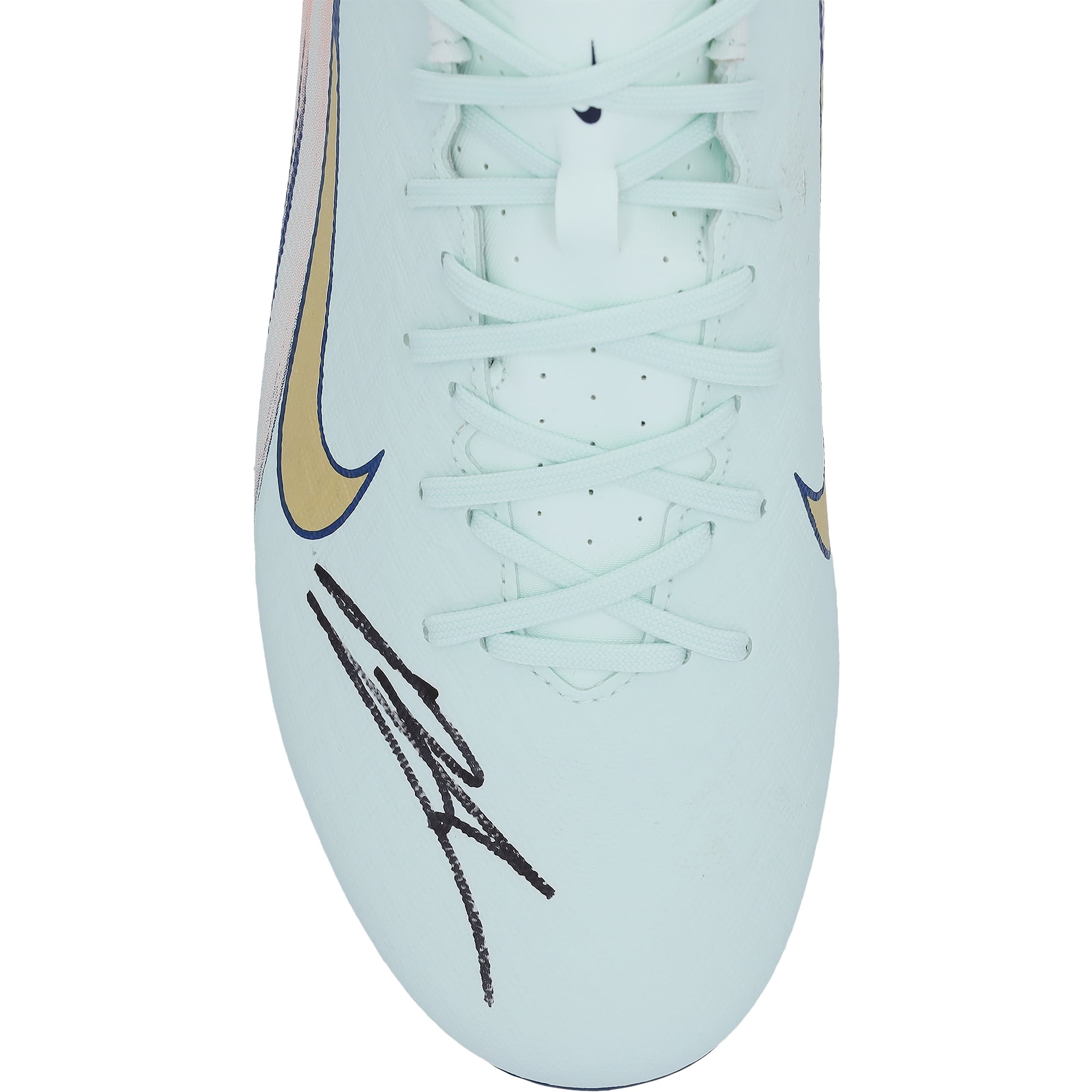 Bruno Fernandes Manchester United Autographed Light Green/Orange Nike Air Zoom CR7 Soccer Cleat