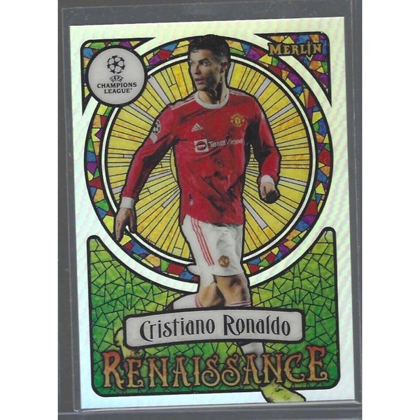 直筆 PSA 8 CRISTIANO RONALDO MERLIN CHROME - ワールドサッカー
