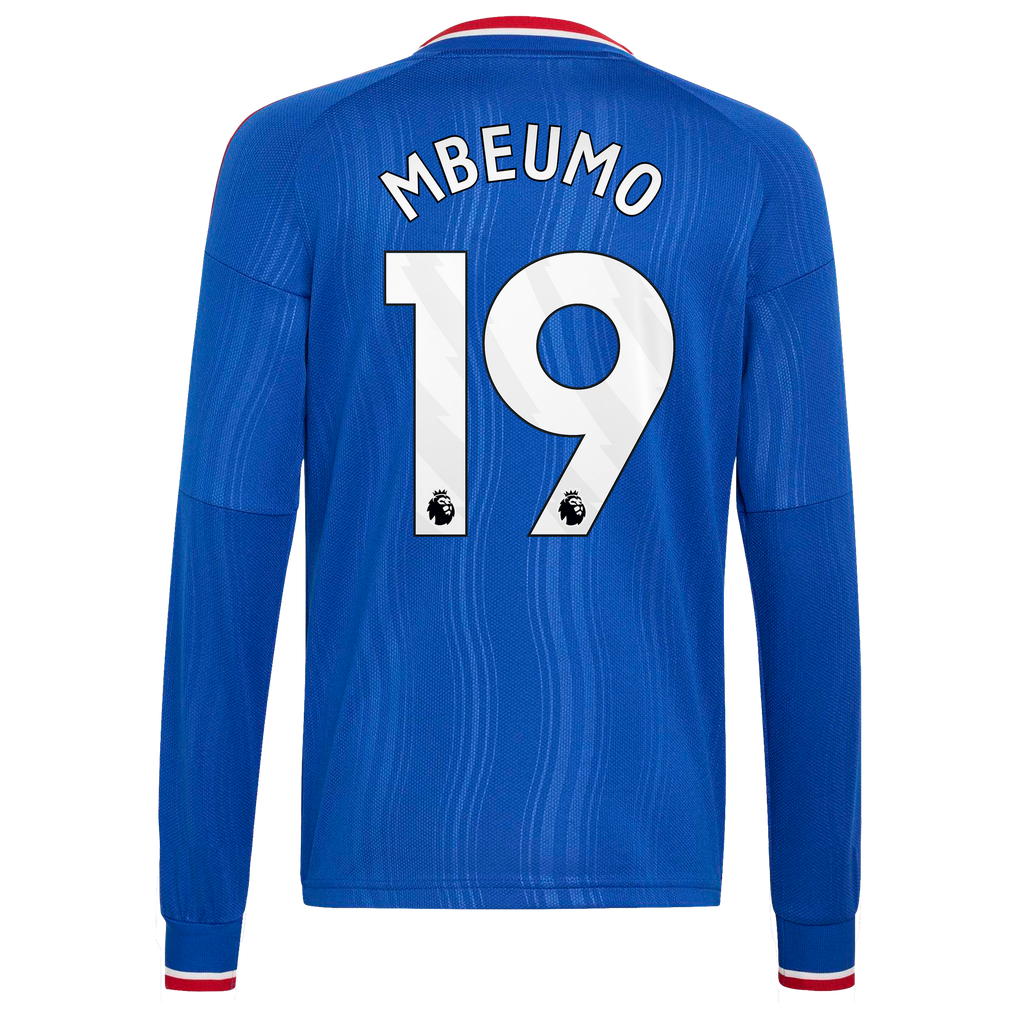 Manchester United adidas Away Shirt 2026-27 - Long Sleeve - Kids with Mbeumo 19 printing