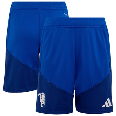 Manchester United adidas Cup Training Shorts - Royal - Kids