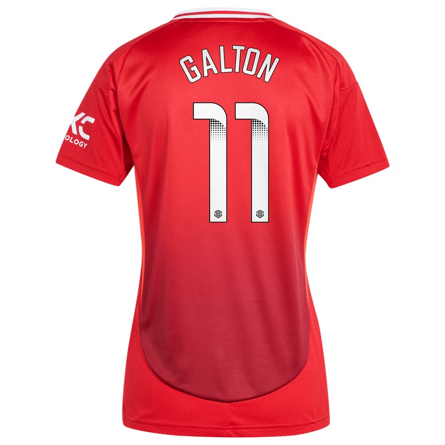 Manchester United adidas Home Shirt 2024-25 - Womens with Galton 