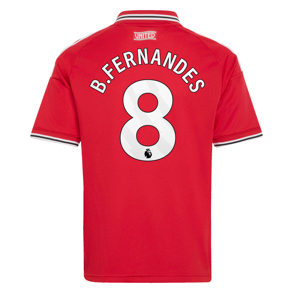 Manchester United adidas Home Shirt 2026-27 - Kids with B.Fernandes 8 printing