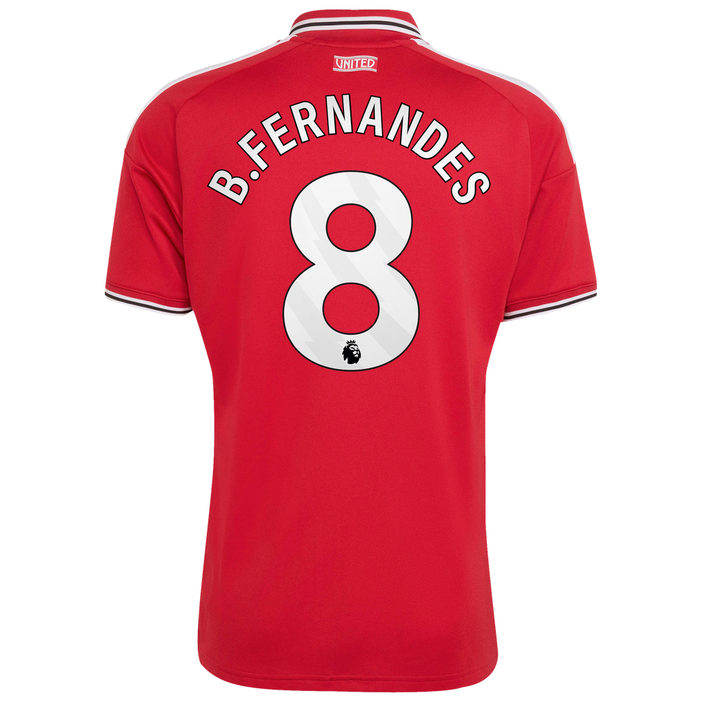 Manchester United adidas Home Shirt 2026-27 with B.Fernandes 8 printing
