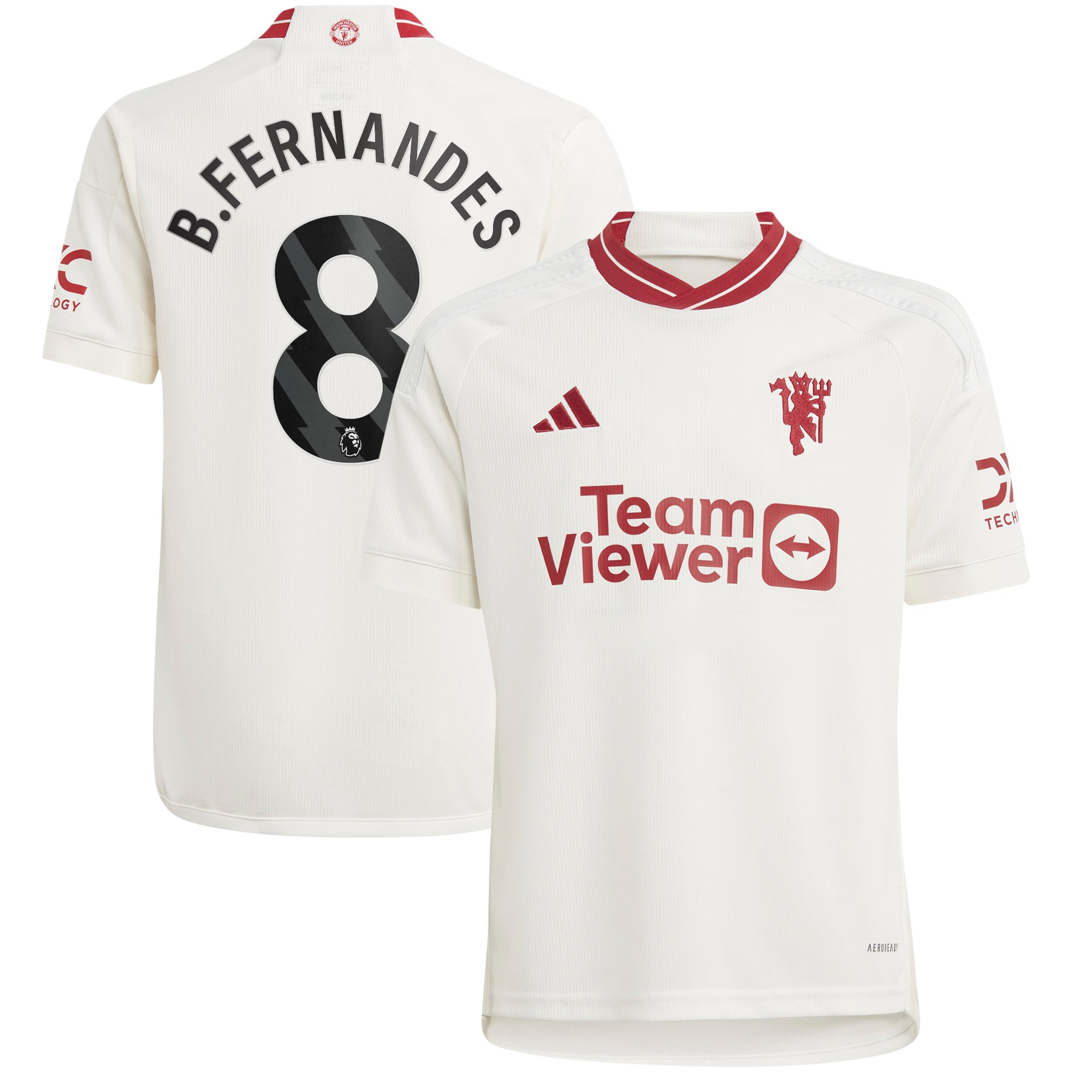Manchester United EPL Ausweichtrikot 2023-24 – Kinder mit Aufdruck 