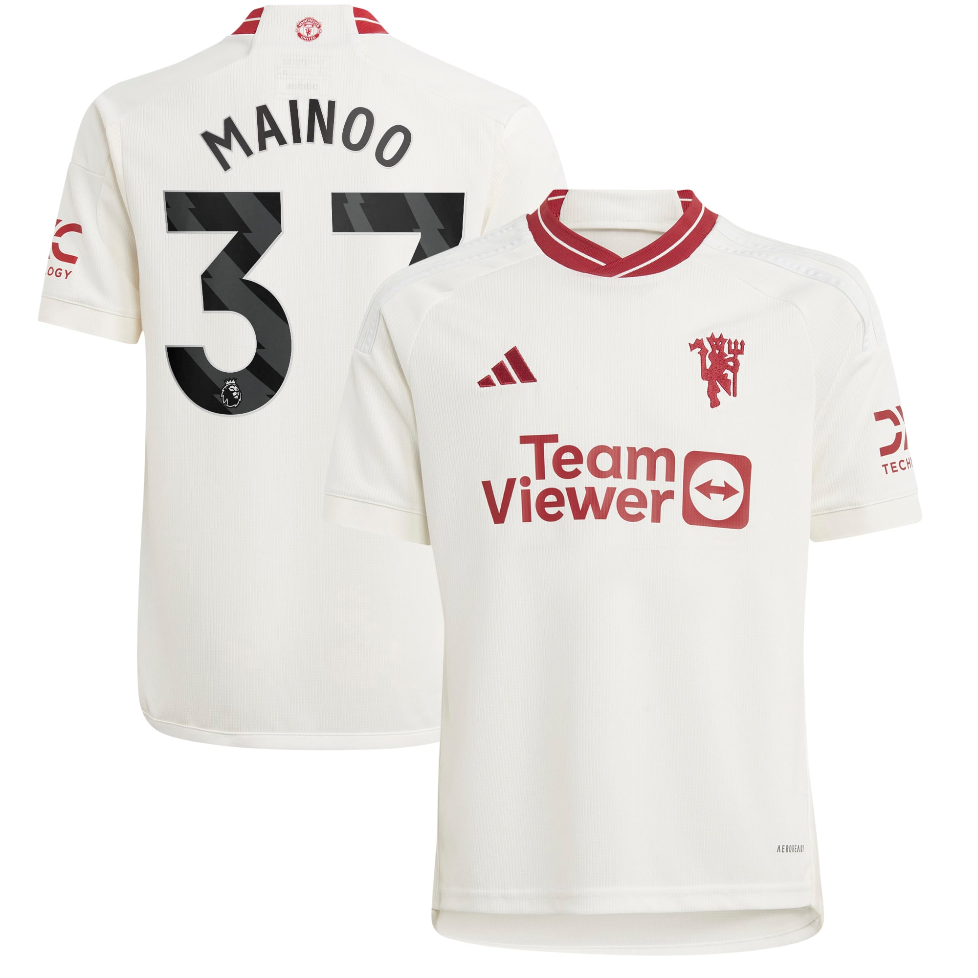 Manchester United EPL Ausweichtrikot 2023-24 – Kinder mit Aufdruck