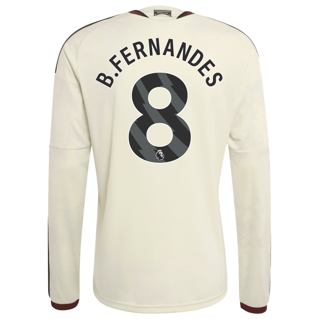 Manchester United adidas Third Shirt 2026-27 - Long Sleeve with B.Fernandes 8 printing